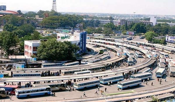 Majestic BMTC Bus Stand in Bangalore